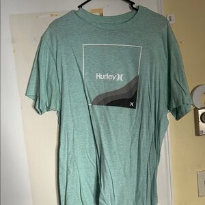 Hurley Men's Teal Graphic Tee